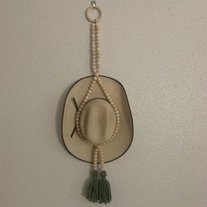 Beaded hat hanger